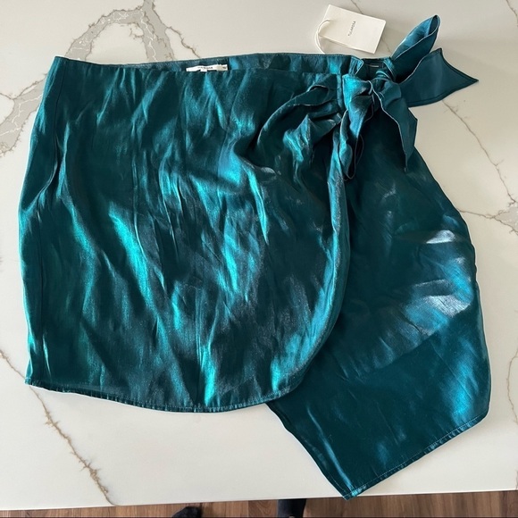 Tularosa Wrap Freida Skirt in Emerald Size Large - Picture 5 of 13
